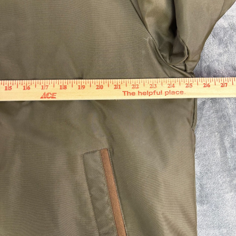 VTG 1980s Sears The Men's Store Sherpa Lined Jacket Size 44 Olive Green Workwear - Picture 8 of 15